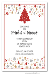 Holiday Elements Christmas Invitations