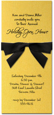 Shimmery Gold Invitation & Black