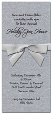 Shimmery Silver Invitation & Silver