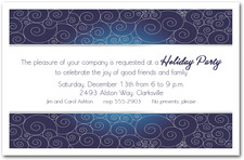 Silver Swirls on Midnight Blue