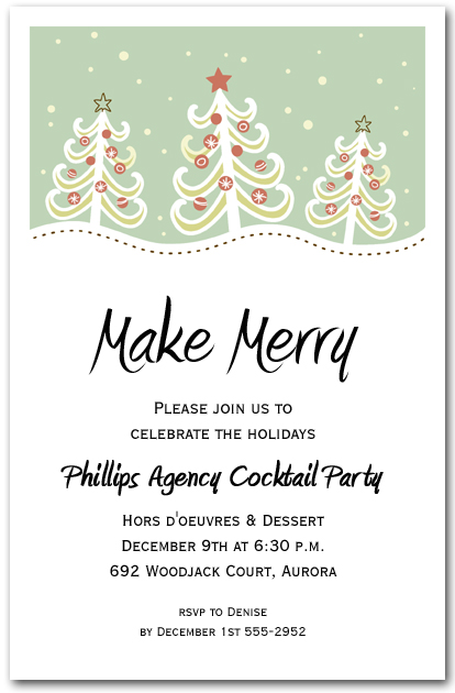 christmas invites