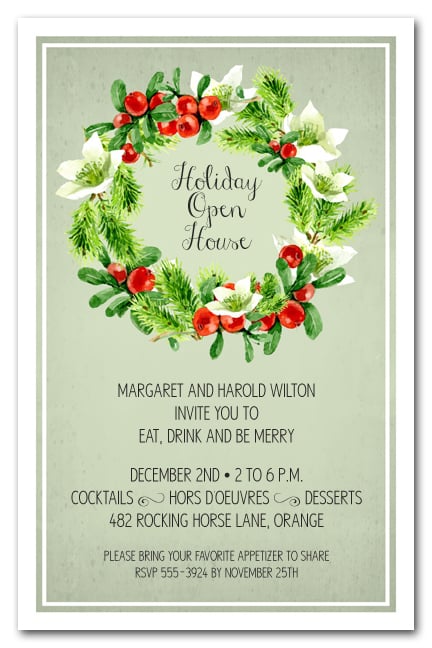 Wreath Making Party Invitation 6