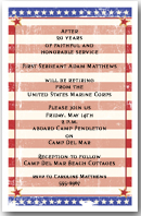 Grunge Stars & Stripes Invitation