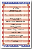 Grunge Stars & Stripes Invitation