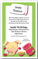 Sarah's Sleepover Party Invitation