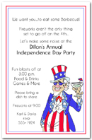 Uncle Sammy Patriotic Invitation