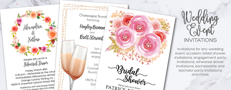 Wedding Event Invitations