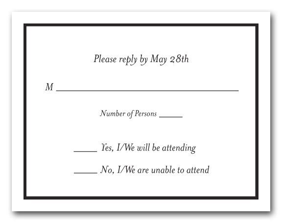 Shop RSVP Cards