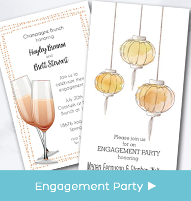 Wedding Engagement Party Invitations