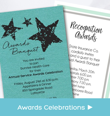 Business and Company Service Awards Celebration Party Invitations