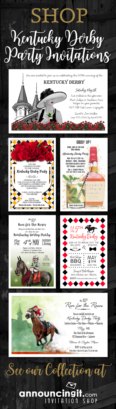 Kentucky Derby Party Invitations | Announcingit.com