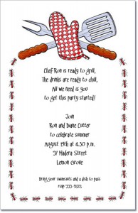 Grill Tools Barbecue Invitation