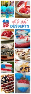 Ten 4th of July Red White Blue Desserts