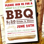 Billboard Hamburger BBQ Party Invitations