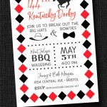 Derby and Diamonds Kentucky Derby Party Invitations