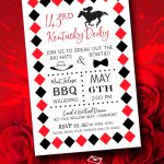 Derby and Diamonds Party Invitations