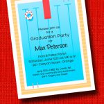 Swimming Pool Deck Graduation Party Invitations at Announcingit.com