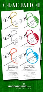 Art Deco Graduation Party Invitations at Announcingit.com