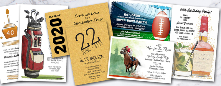 Party Invitations, Custom Printed Party Invitations