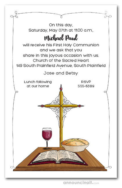 Communion Day Invitations