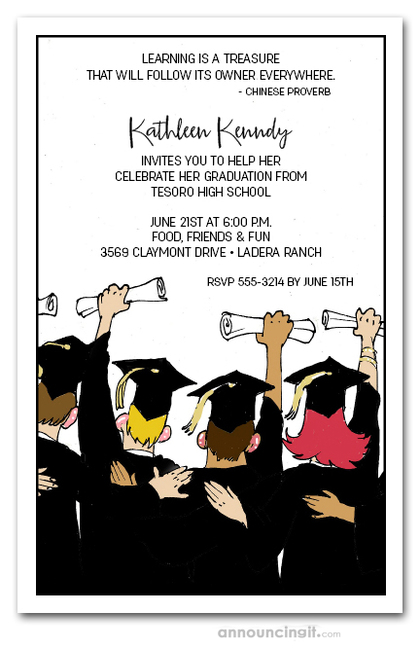 Friends Graduation Party Invitations