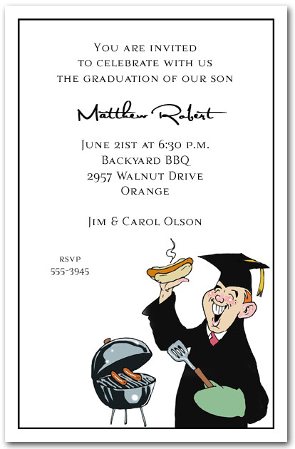 humorous graduation party invitation wording