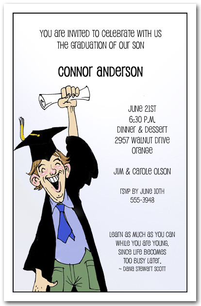 Grinning Guy Graduation