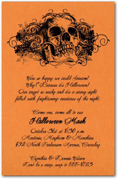 Halloween Invitation Verses 8