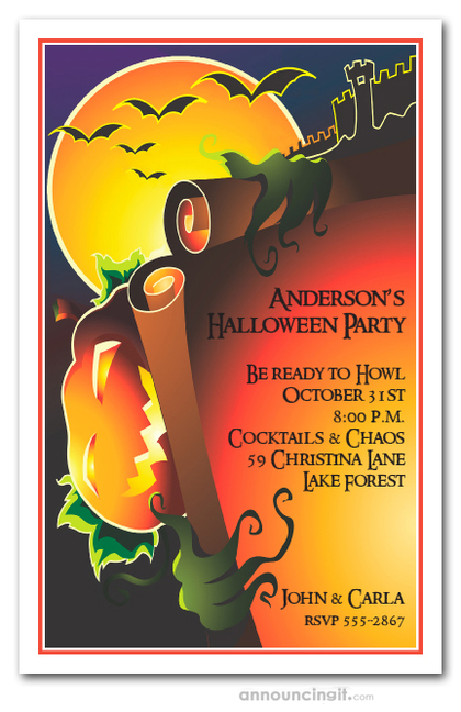 Evil Jack Halloween Invitations