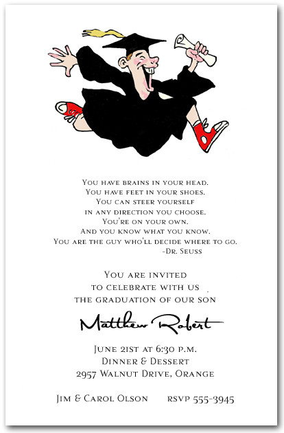 Leaping Guy Graduation