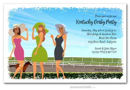 Ladies at the Track Invitations