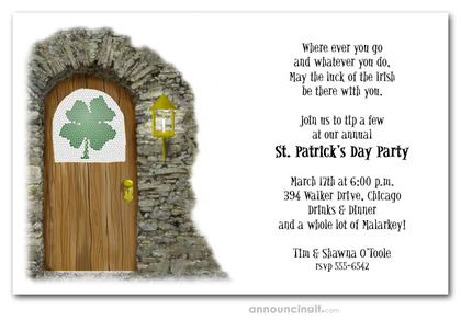 Irish Pub St. Patrick's Day Invitations