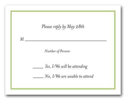 Kiwi RSVP Card #8