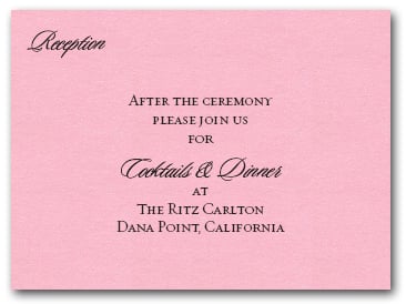 Shimmery Pink Info Cards
