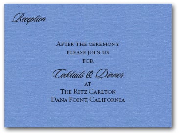 Shimmery Blue Info Cards