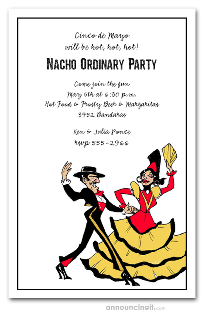 Flamenco Dancers Invitations