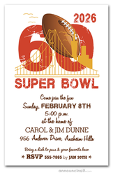 San Francisco Super Bowl Party Invitations