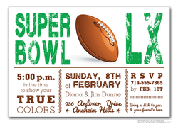 Super Bowl Showdown Party Invitations