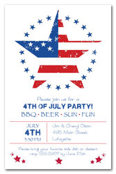 American Stars 4th of July Invitations