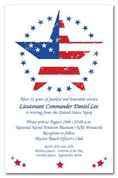 American Stars Military Invitations