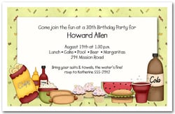 Barbecue Fixings Invitations