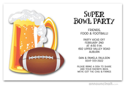 Beer and Football Invitations