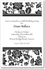 Black Damask Birthday