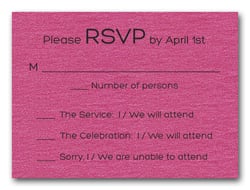 Shimmery Hot Pink Bold Bat Mitzvah RSVP