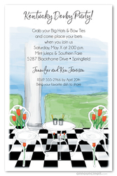 Check Patio Floor Julep Time Invitations