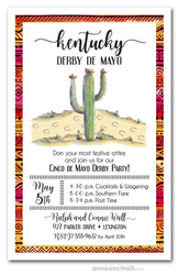 Cactus Kentucky Derby de Mayo Invitations