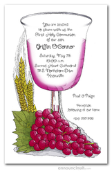 First Communion Cup Invitations