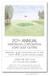 Green and Pin Golf Course Invitations