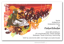 DJ Graduation Party Invitations