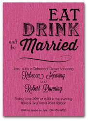 Hot Pink Be Married Rehearsal